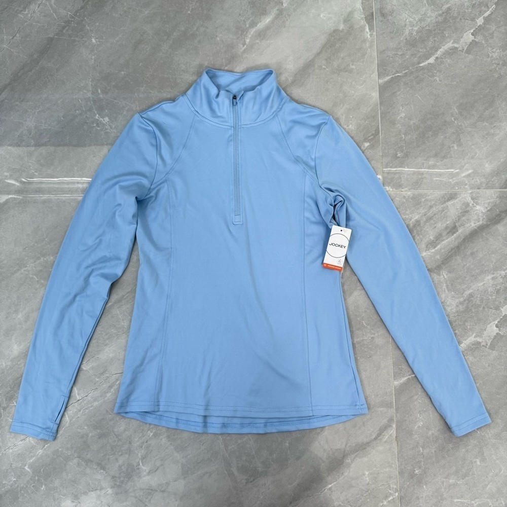 Women’s Jockey Tech Stretch Performance 1/2 Zip Pullover Long Sleeve Top Small